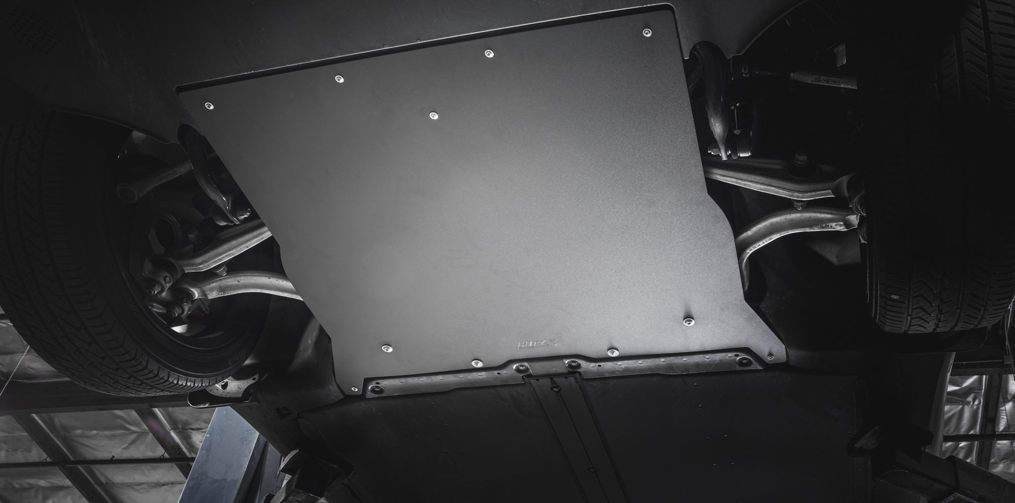 HPS Black Aluminum Skid Plate Undertray Protection Shield Tesla Model 3