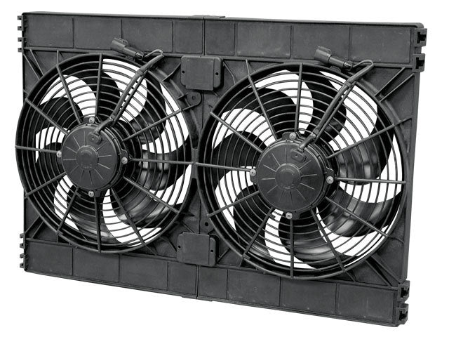 SPAL Dual 12in Puller Fan Curved Blade 3168 CFM SPA30102130