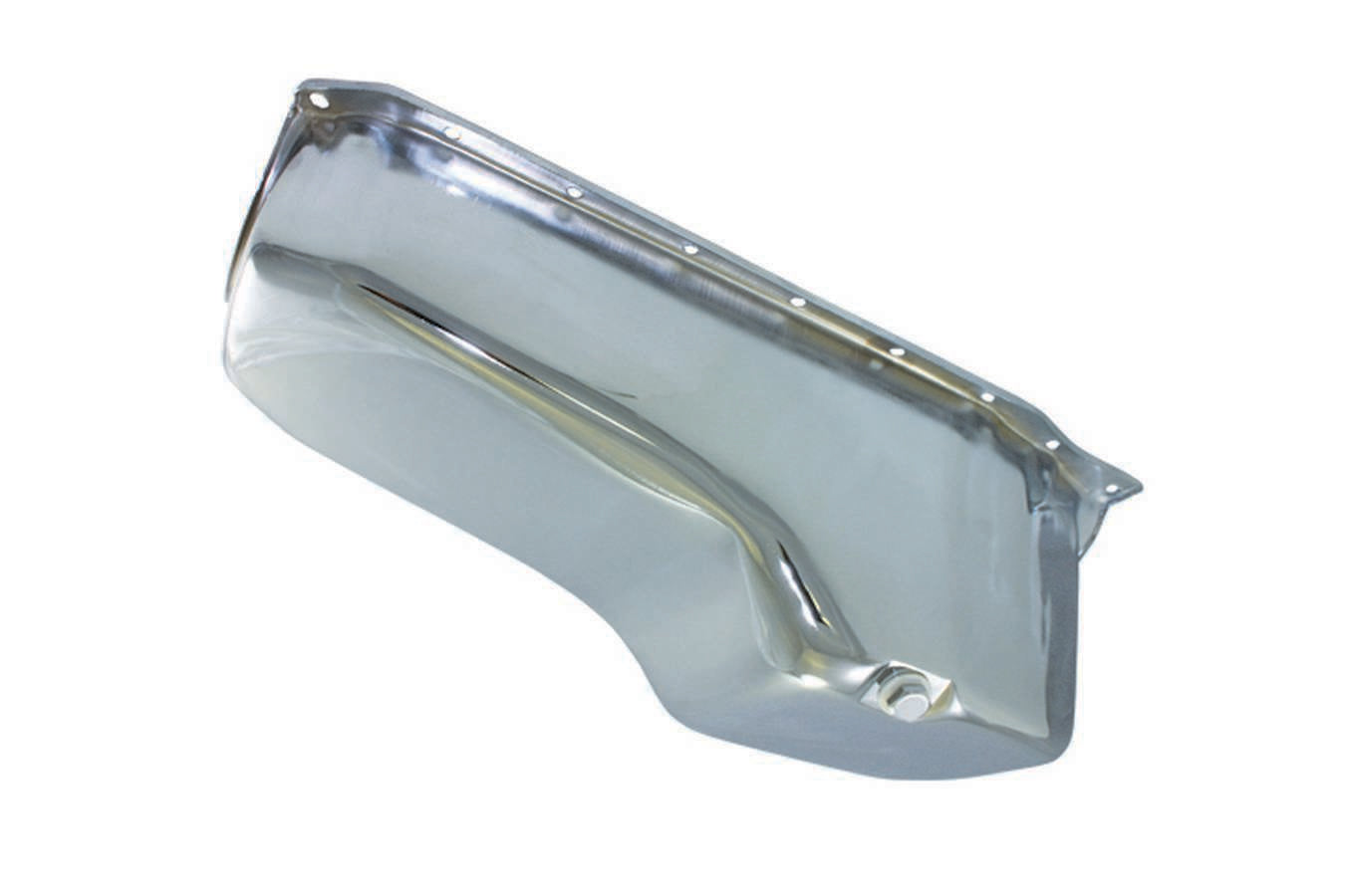 SPC Performance 86- SBC Steel Stock Oil Pan Chrome SPC7441
