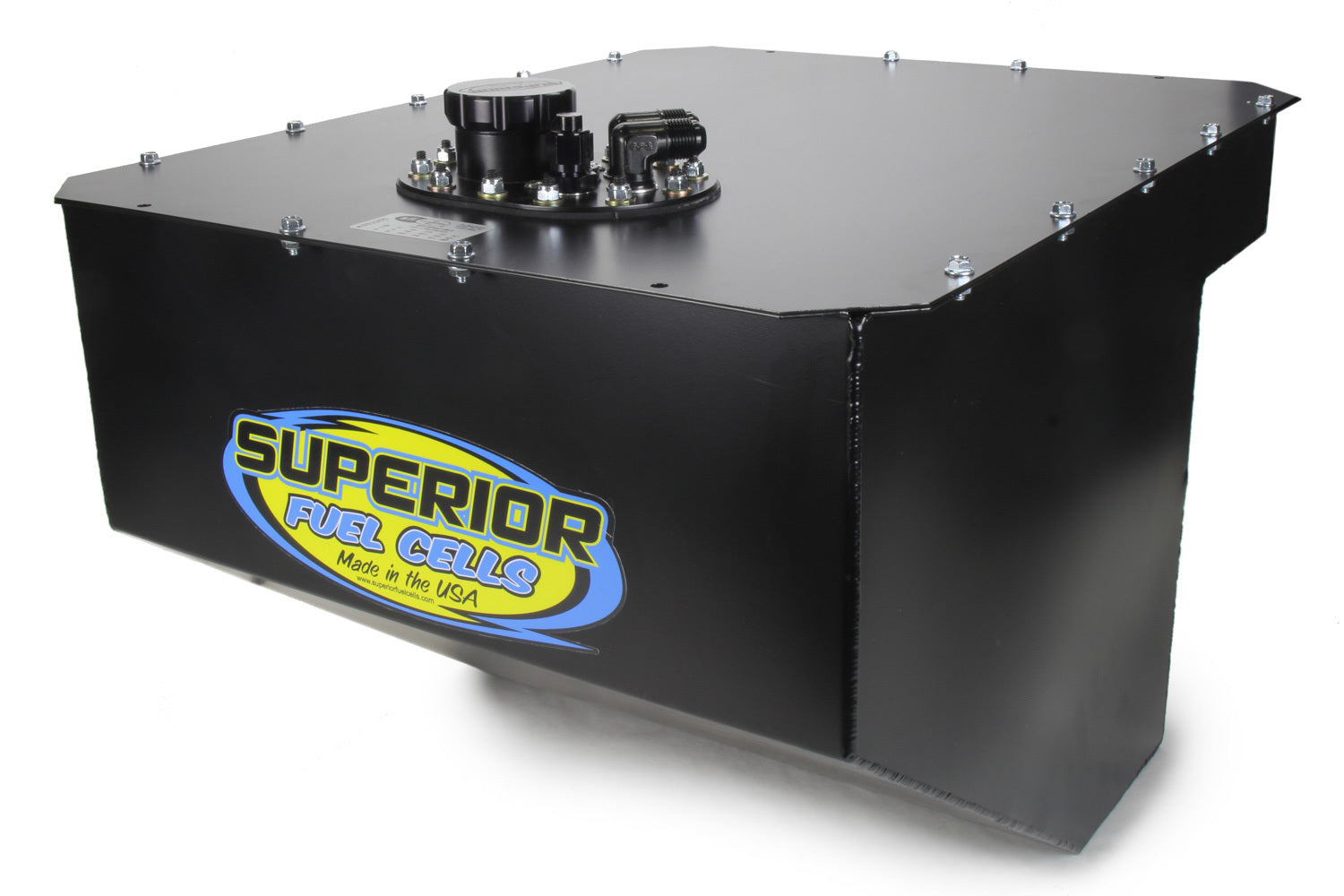 Superior Fuel Cells Fuel Cell 26 Gal w/Foam SFI Alum Can Black Mamba SRCSFC26BMTF-AL-BL-SFI