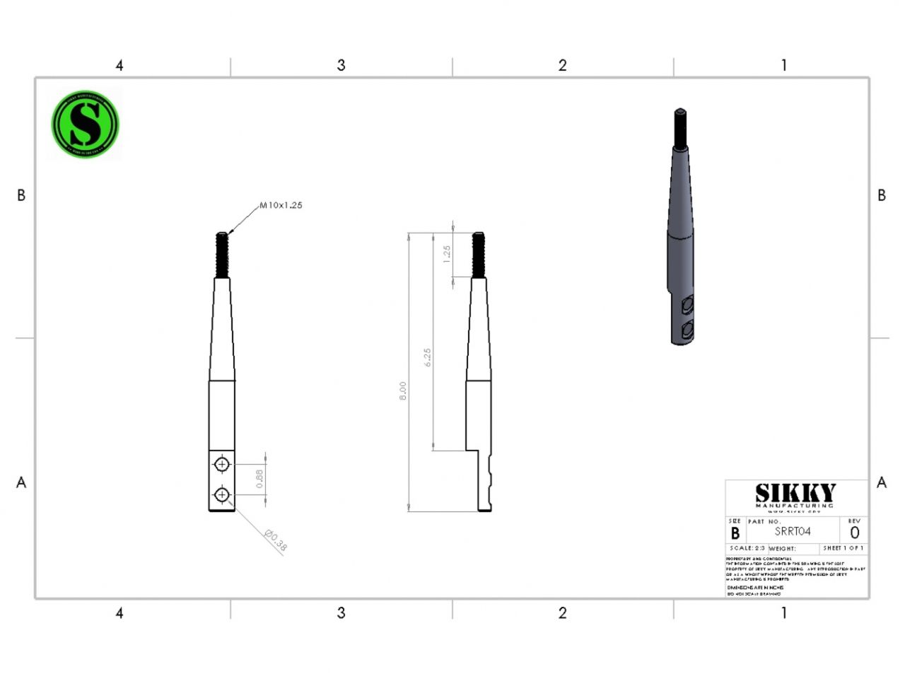Sikky Vehicle Parts SRRT04 Item Image