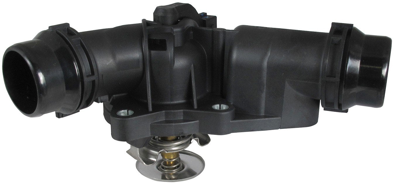 CARQUEST Caps and Stats Engine Coolant Thermostat / Water Outlet Assembly  top view frsport 14602