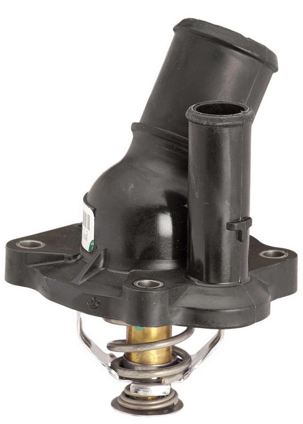 CARQUEST Caps and Stats Engine Coolant Thermostat / Water Outlet Assembly  top view frsport 48708