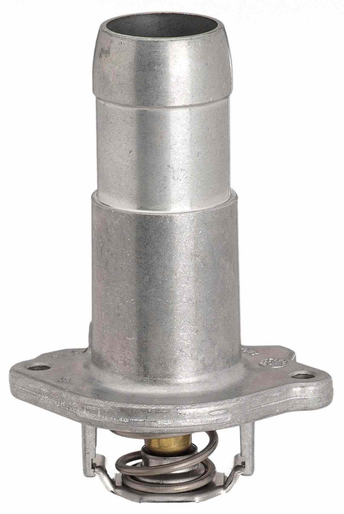 CARQUEST Caps and Stats Engine Coolant Thermostat / Water Outlet Assembly  top view frsport 48718