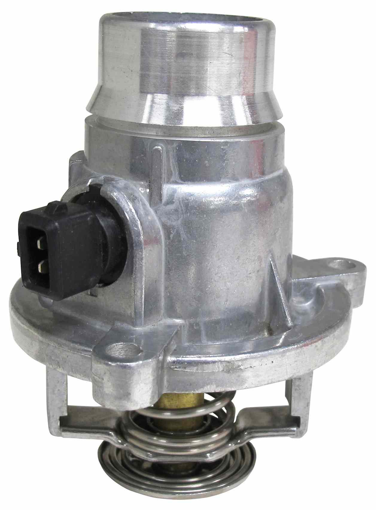 CARQUEST Caps and Stats Engine Coolant Thermostat / Water Outlet Assembly  top view frsport 49299