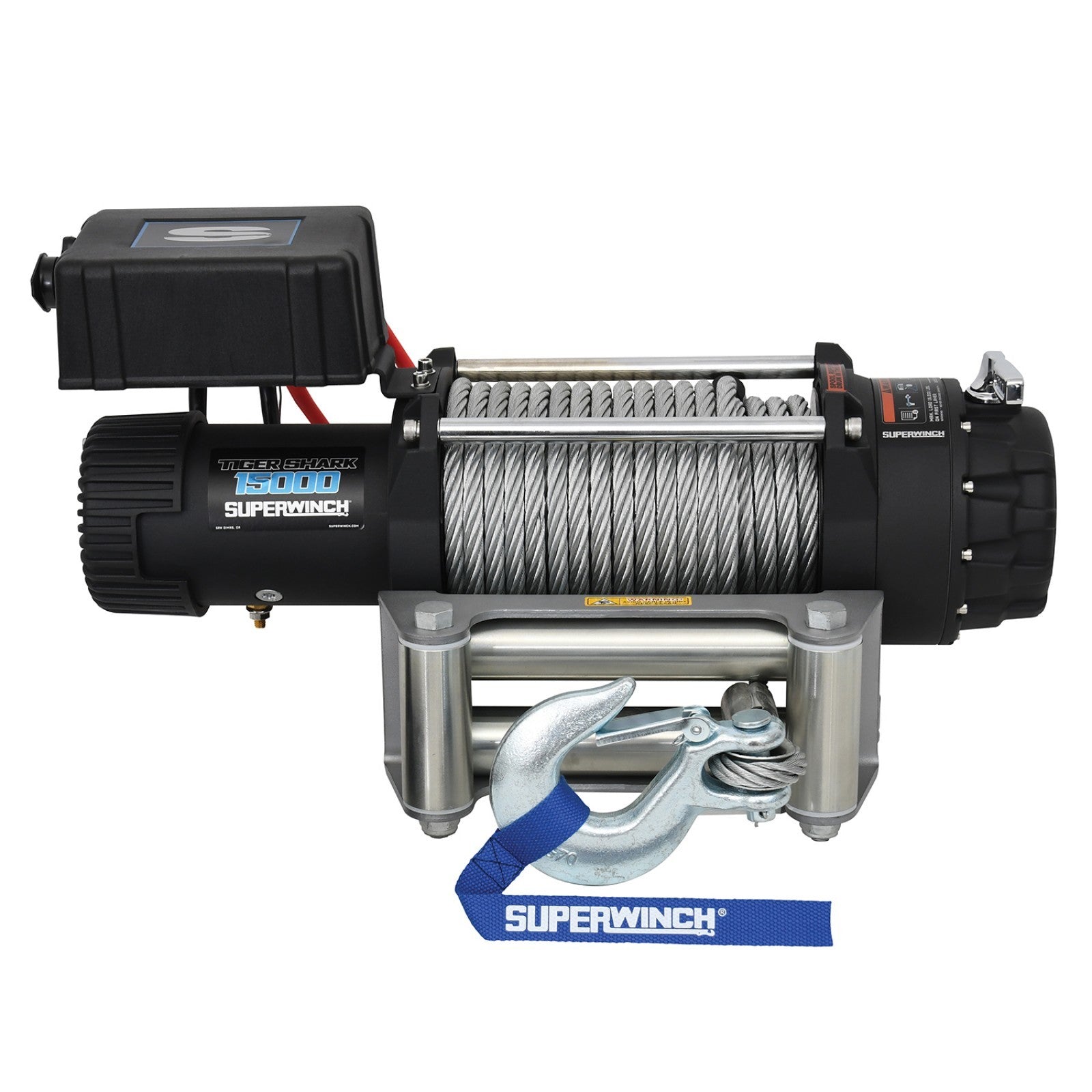 Superwinch 15000lb Winch 7/16in x 82ft Wire Roller Fairlea SUP1515000