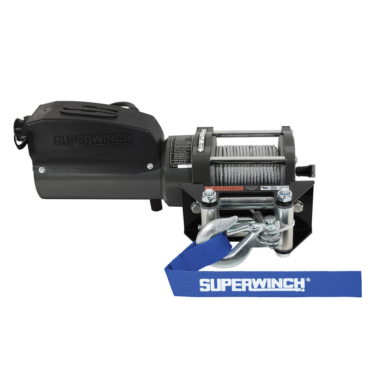 Superwinch 1500lb Winch 1.1HP 120V 1/8in x 35ft Wire Rope SUP1715001