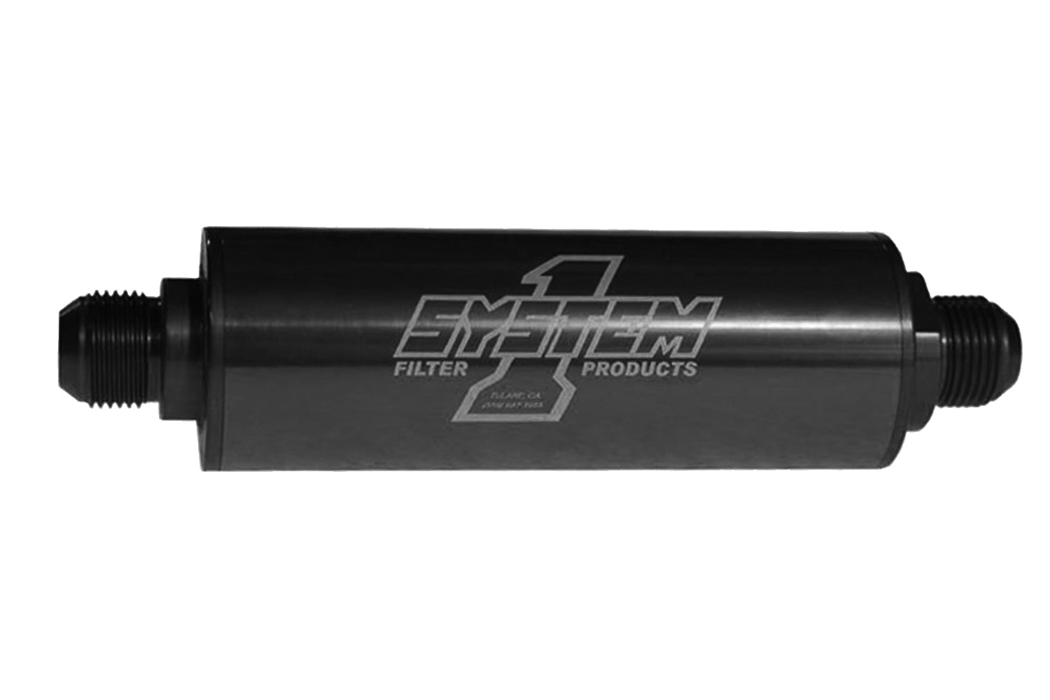 System One Inline Fuel Filter - #10 Billet - Black SYS202-202410B