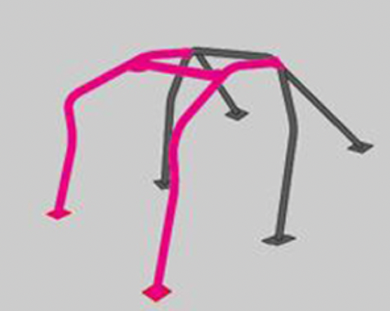 CUSCO 101Fx Steel 4 Passenger 6 Point Roll Cage40 Safety21 127 270 B20