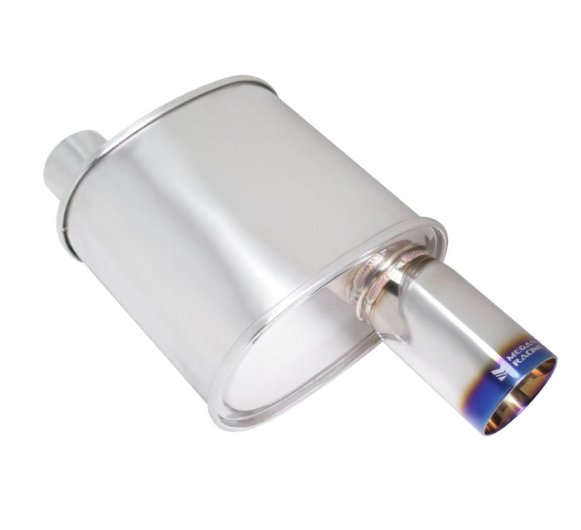 Megan Racing Universal Exhaust F-RT Turbo Muffler 3" Pipe 3.5" Single