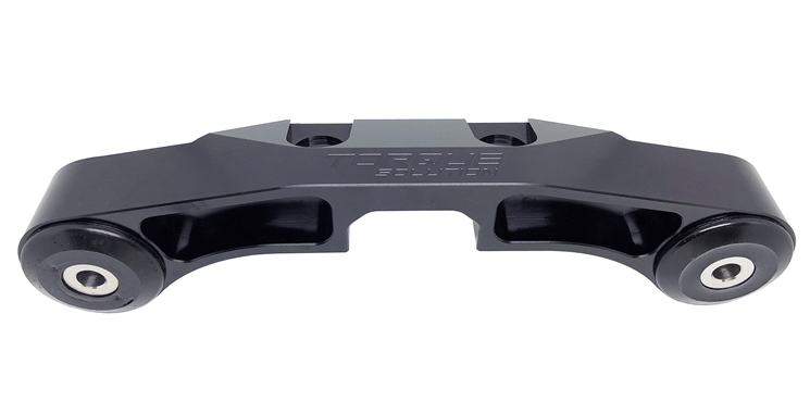 Torque Solution Billet Rear Differential Brace (Black): Subaru WRX / STI 08+