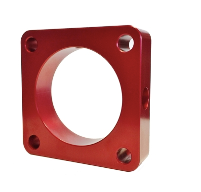 Torque Solution Throttle Body Spacer: Mitsubishi Lancer Evolution X GSR / MR 2008-2015