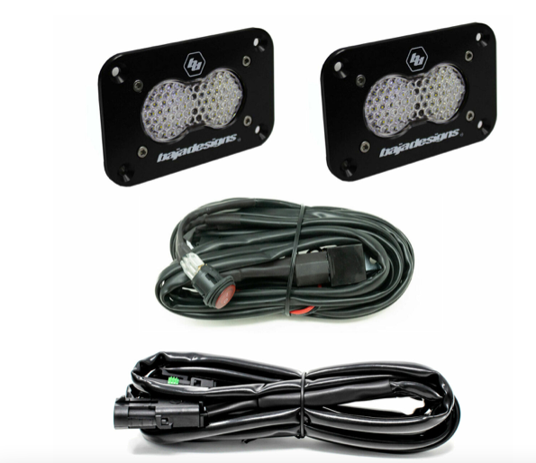 Baja Designs S2 Sport Black Flush Mount LED Light Pod Reverse Kit - Universal