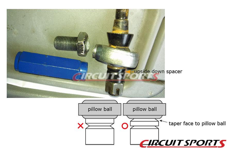 Circuit Sports Outer Tie Rod Set, Pillow Ball - Nissan 240SX/180SX/Silvia ('89-98 S13/S14)