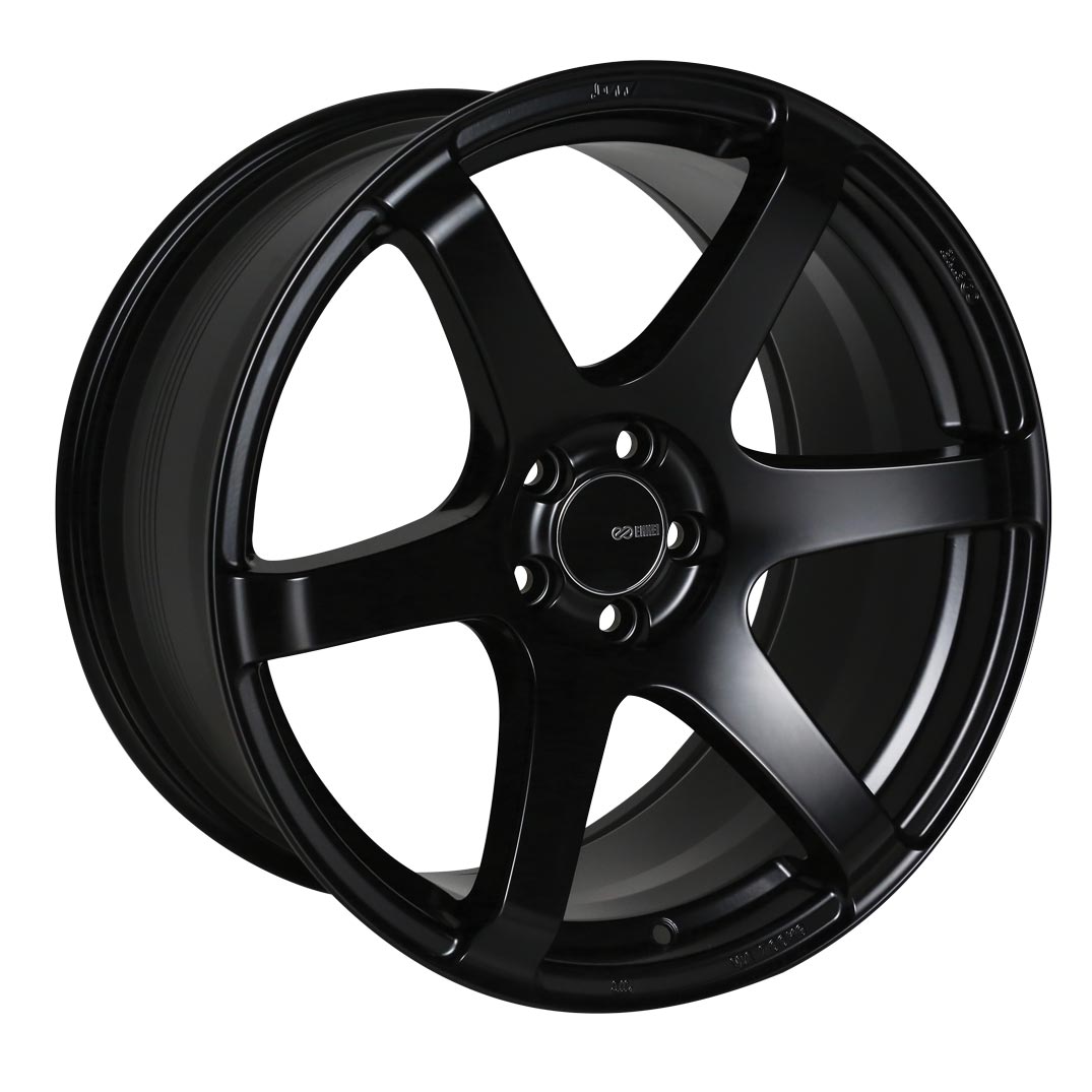 Enkei T6S Wheel Black 18x9.5 +15 5x114.3 485-895-6515BK