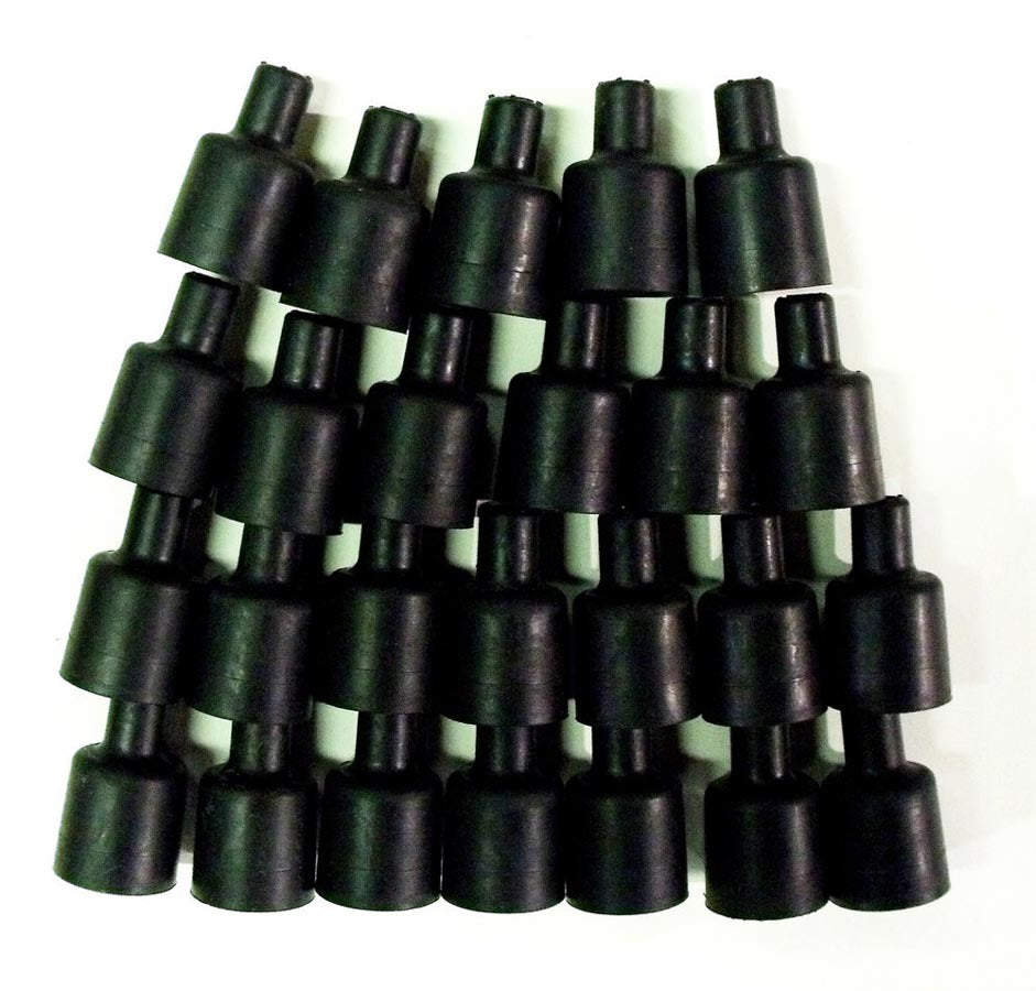 Taylor/Vertex Coil Wire Boot - 180-Deg 25pk - Black TAY44076