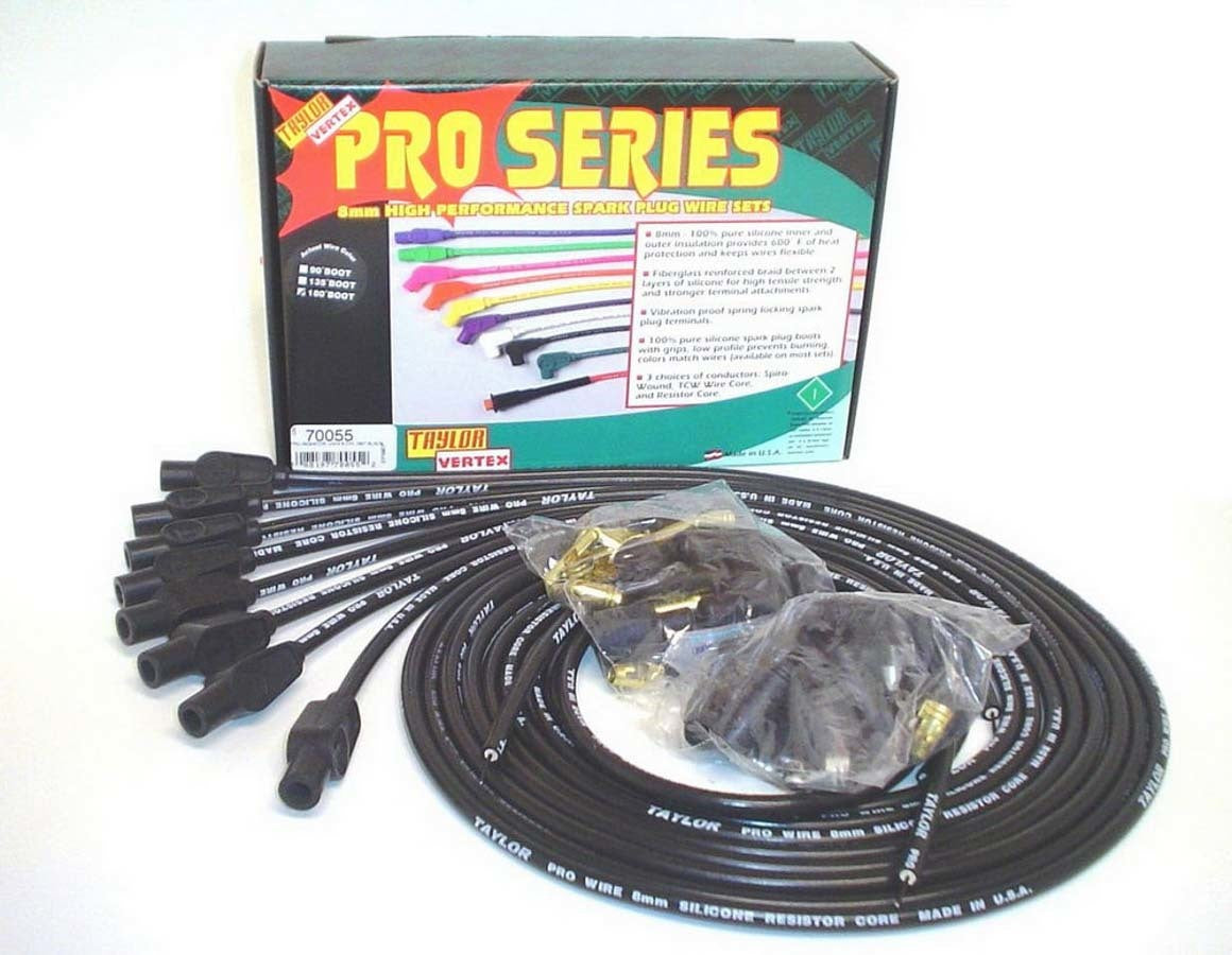 Taylor/Vertex 8mm Black Pro Wire 180 D TAY70055