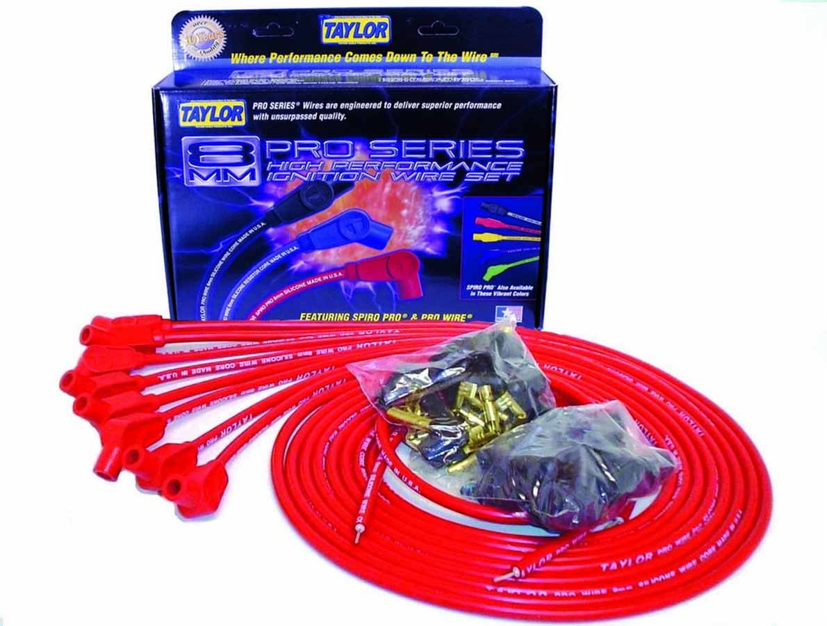 Taylor/Vertex 8mm Red Pro Wire 135 Deg TAY70252