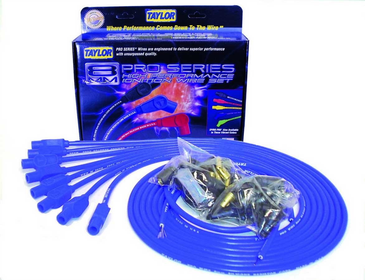 Taylor/Vertex 8mm Blue Pro Wire 180 Dg TAY70655