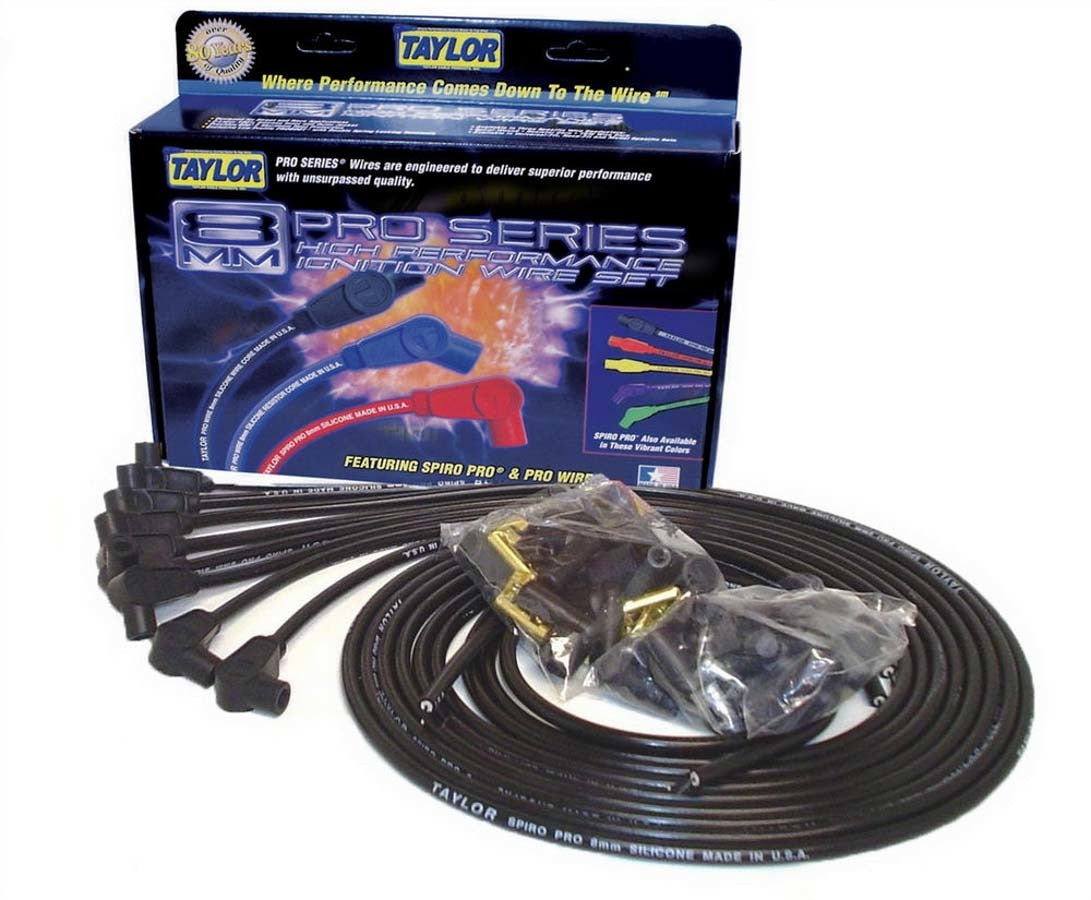 Taylor/Vertex 8mm Pro Wire 90 Degree BLACK TAY73051