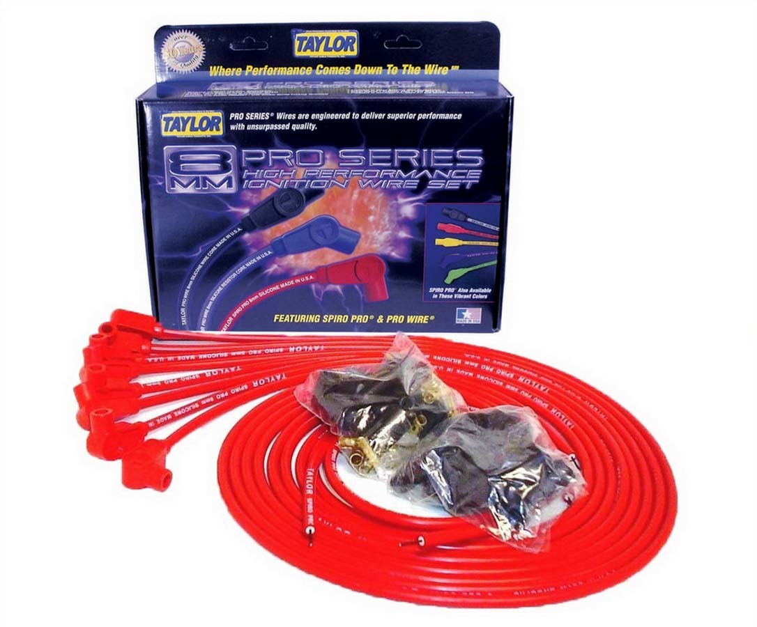 Taylor/Vertex 8mm Red Spiro-Pro Wires TAY73251