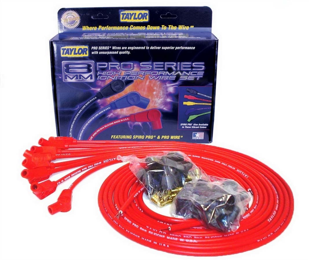 Taylor/Vertex 8mm Red Spiro-Pro Wires TAY73253