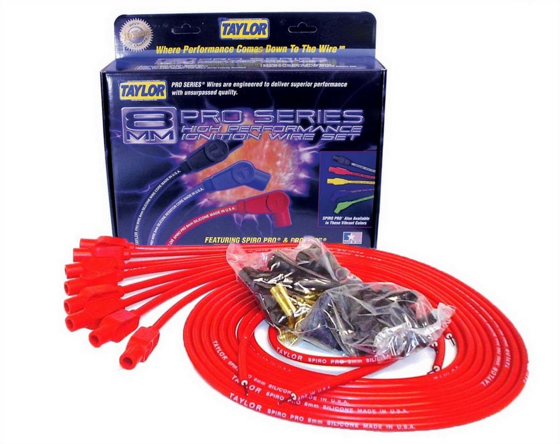 Taylor/Vertex 8mm Red Spiro-Pro Wires TAY73255
