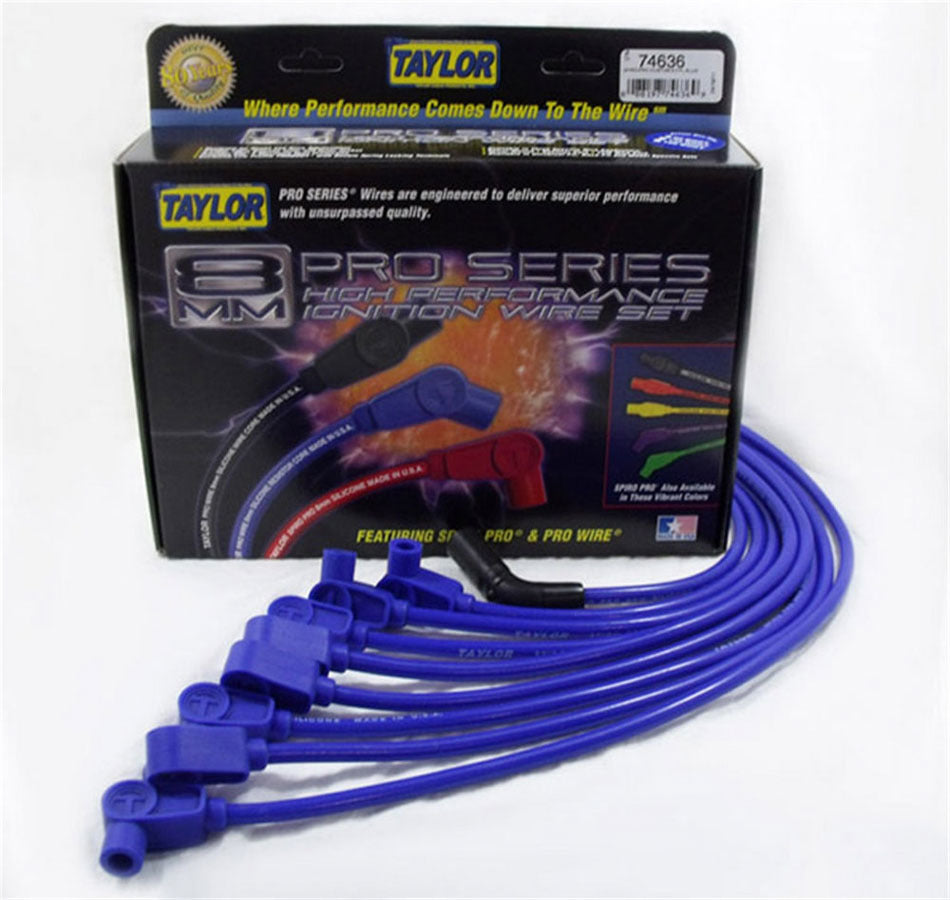 Taylor/Vertex Custom Fit 8mm Spiro-Pro Wires Blue TAY74636