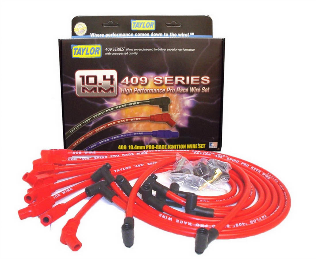 Taylor/Vertex Custom Fit 10.4mm 409 Plug Wires Red TAY79258