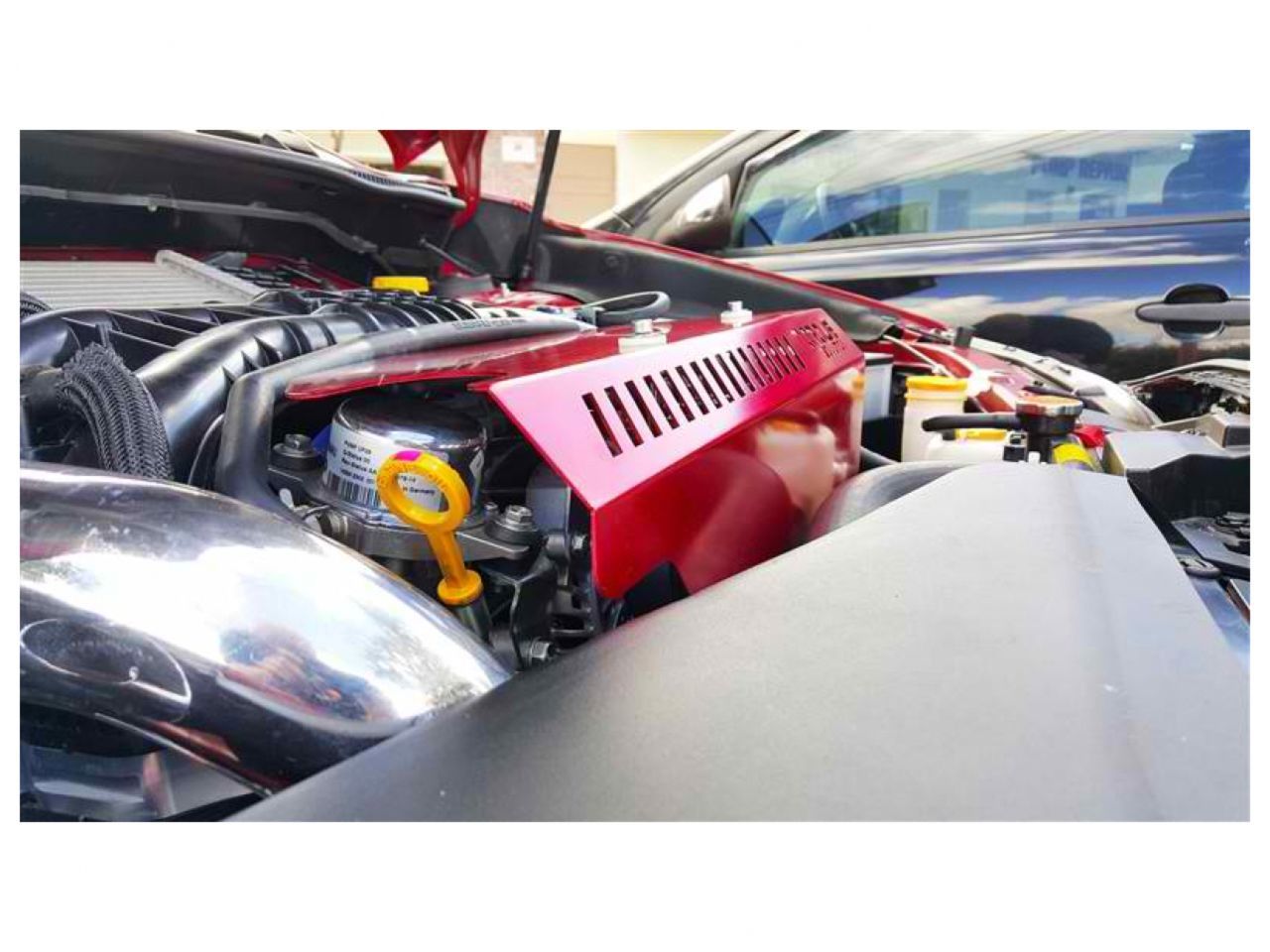 Torque Solution Engine Pulley Cover (Blue): 15+ Subaru WRX / Forester XT 14+ FA20DIT