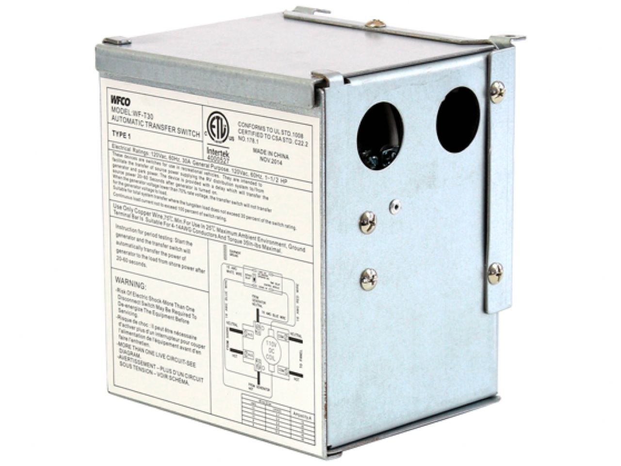 Arterra Dist 30 Amp Transfer Switch