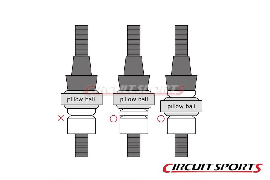 Circuit Sports Outer Tie Rod Set, Pillow Ball - Nissan 240SX/180SX/Silvia ('89-98 S13/S14)