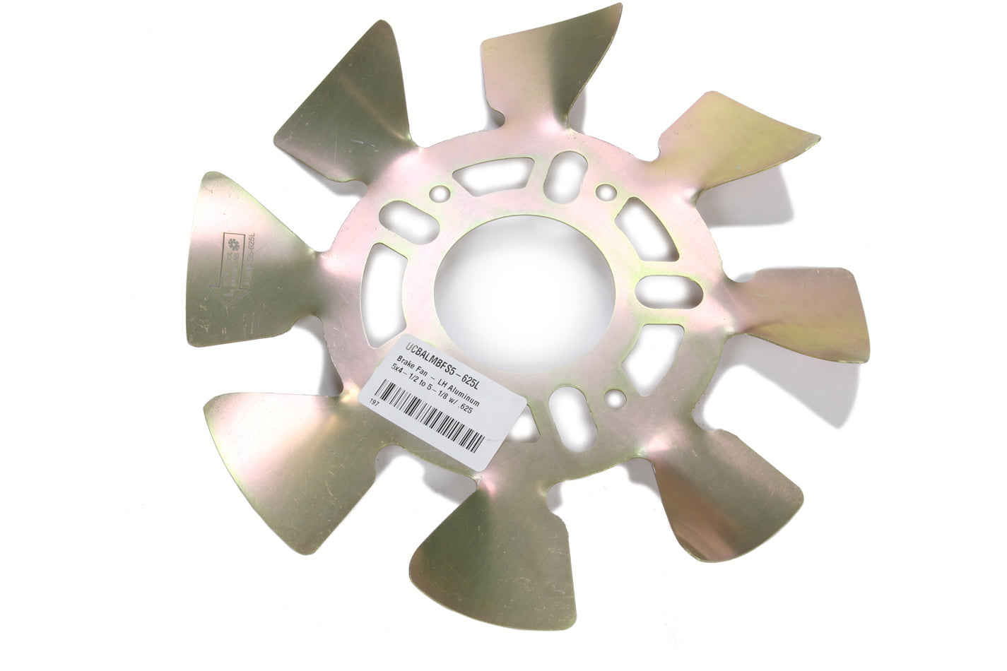 Ultra Cool Brake Fans Brake Fan - LH Aluminum 5x4-1/2 to 5-1/8 w/ .625 UCBALMBFS5-625L