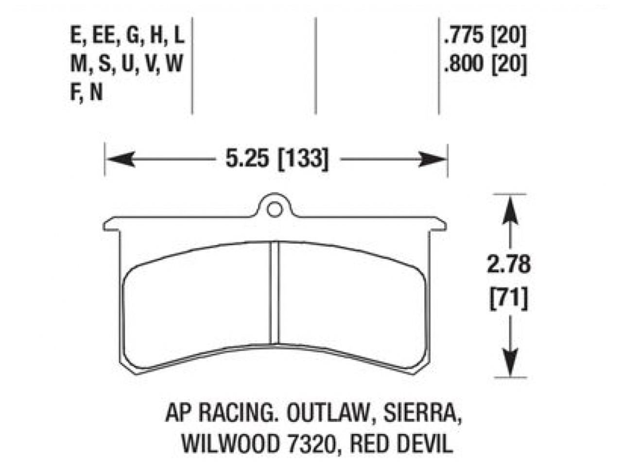 Hawk Brake Pads HB101Q.800 Item Image