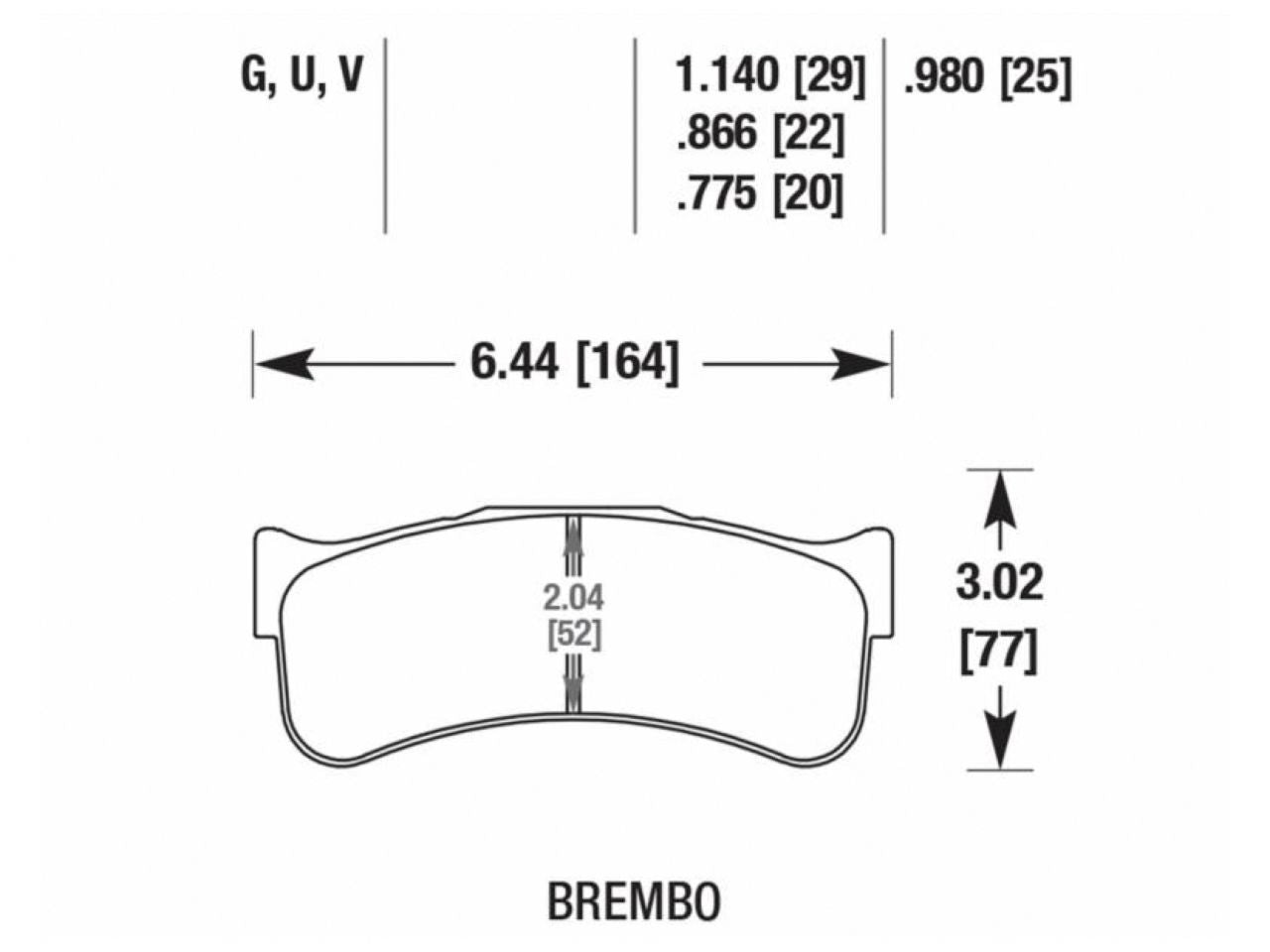 Hawk Brake Pads HB348Q.980 Item Image