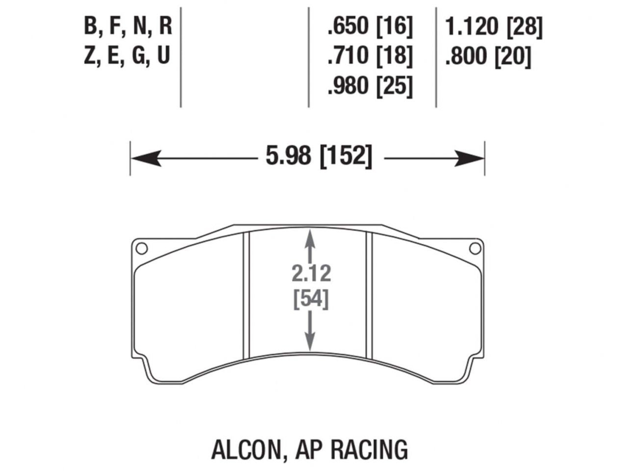 Hawk Brake Pads HB109R.710 Item Image