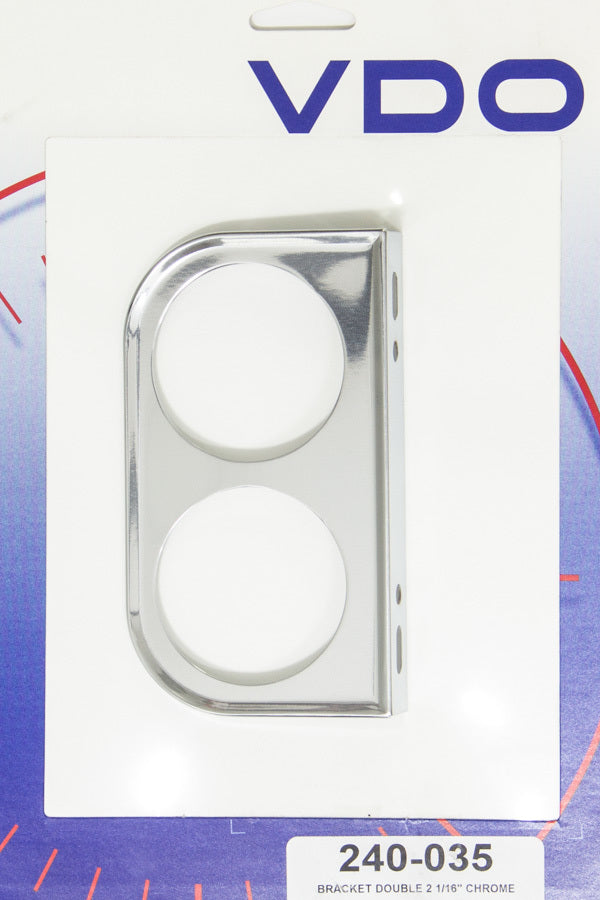 VDO Chrome Two Hole 2-1/16in Mount Bracket VDO240-035