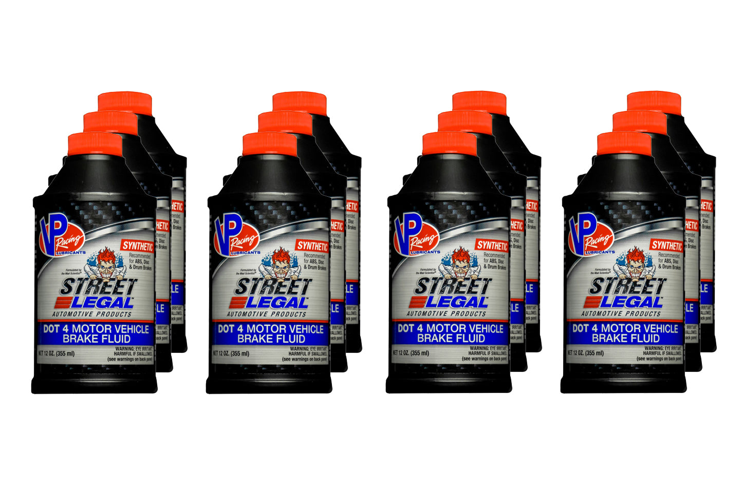 VP Racing Brake Fluid Dot 4 Syn 12oz (Case 12) VPFVP6100402C