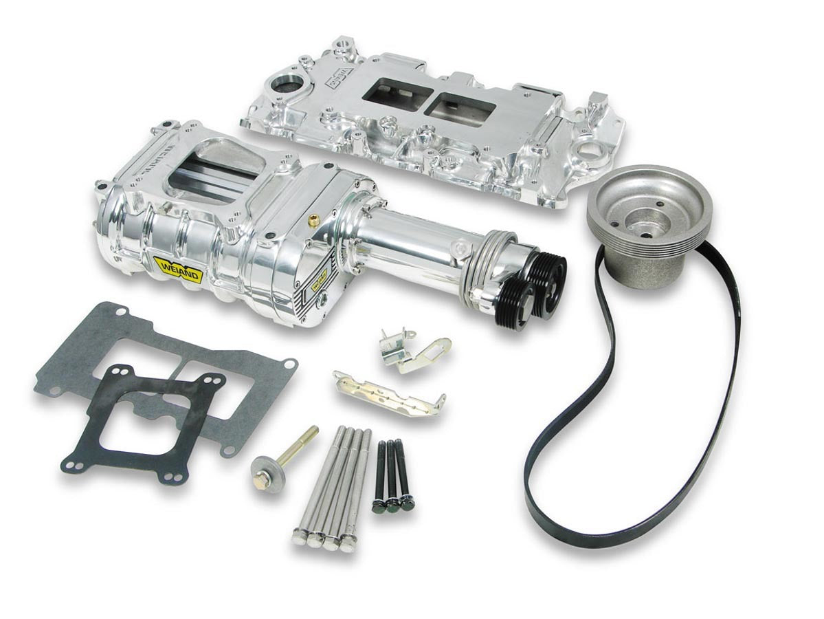 Weiand SBC 142 Supercharger Kit - Polished WEI6510-1