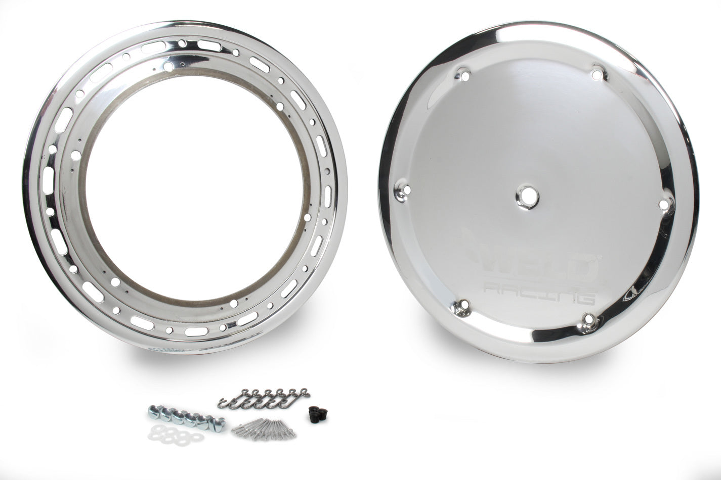 Weld Oval Beadlock Ring 15in. (16-Hole/Bolt-On) - w/6-Dzus Cover P650-5315-6