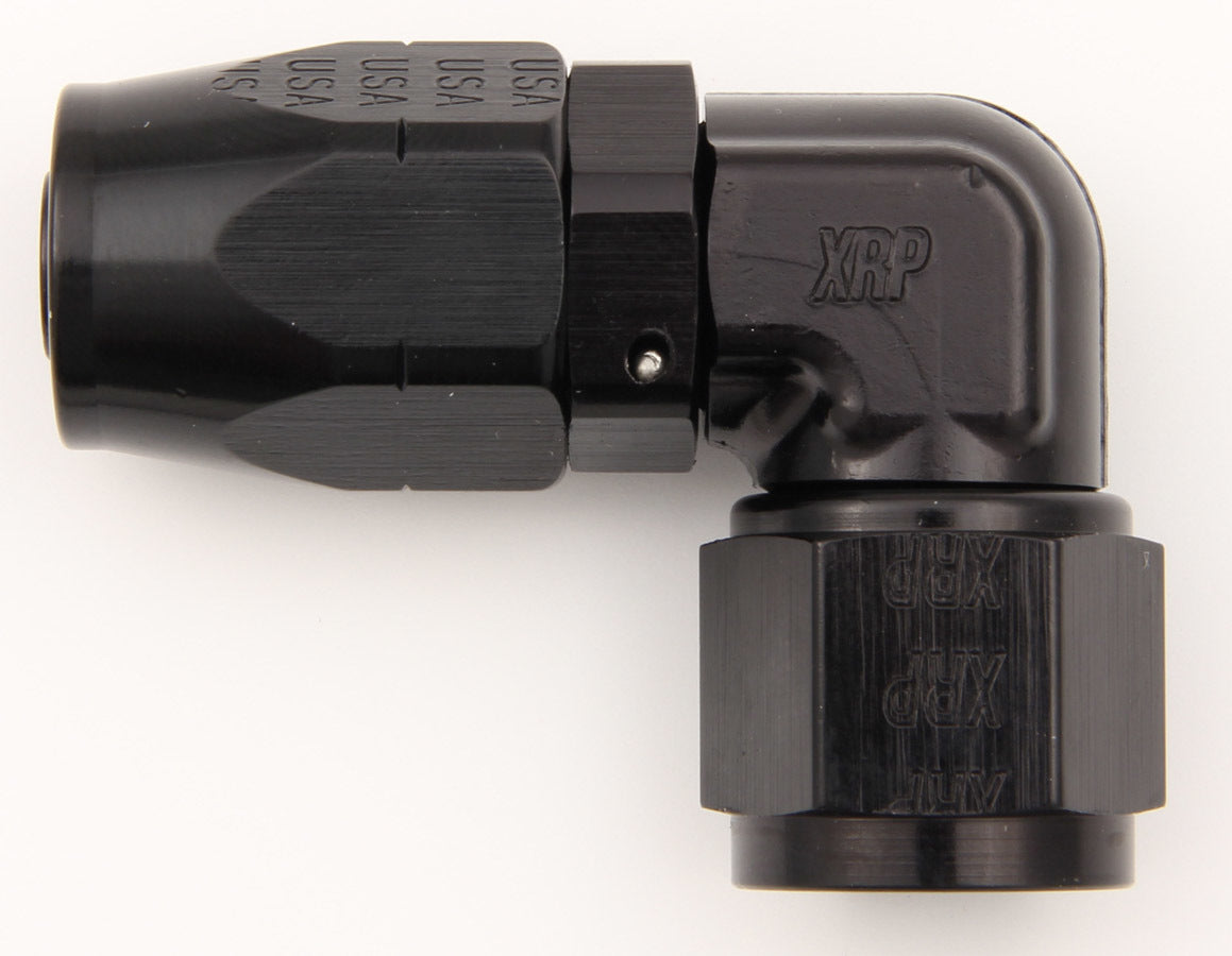 XRP #12 90 Deg Dbl Swivel Forged Hose End Black XRP209112BB