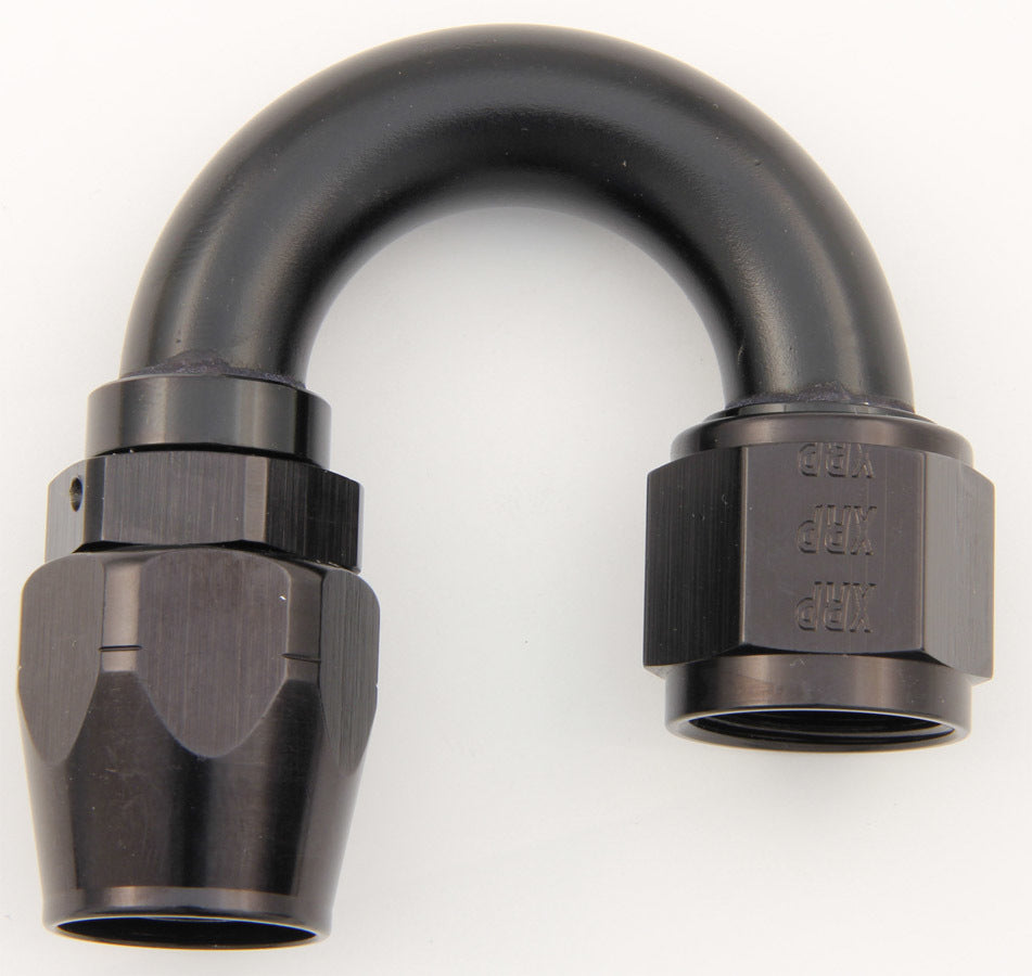 XRP #12 180 Deg Dbl Swivel Hose End Black XRP218012BB