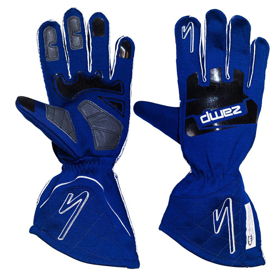 Zamp Solar Gloves ZR-50 Blue Large Multi-Layer SFI 3.3/5 ZAMRG10004L