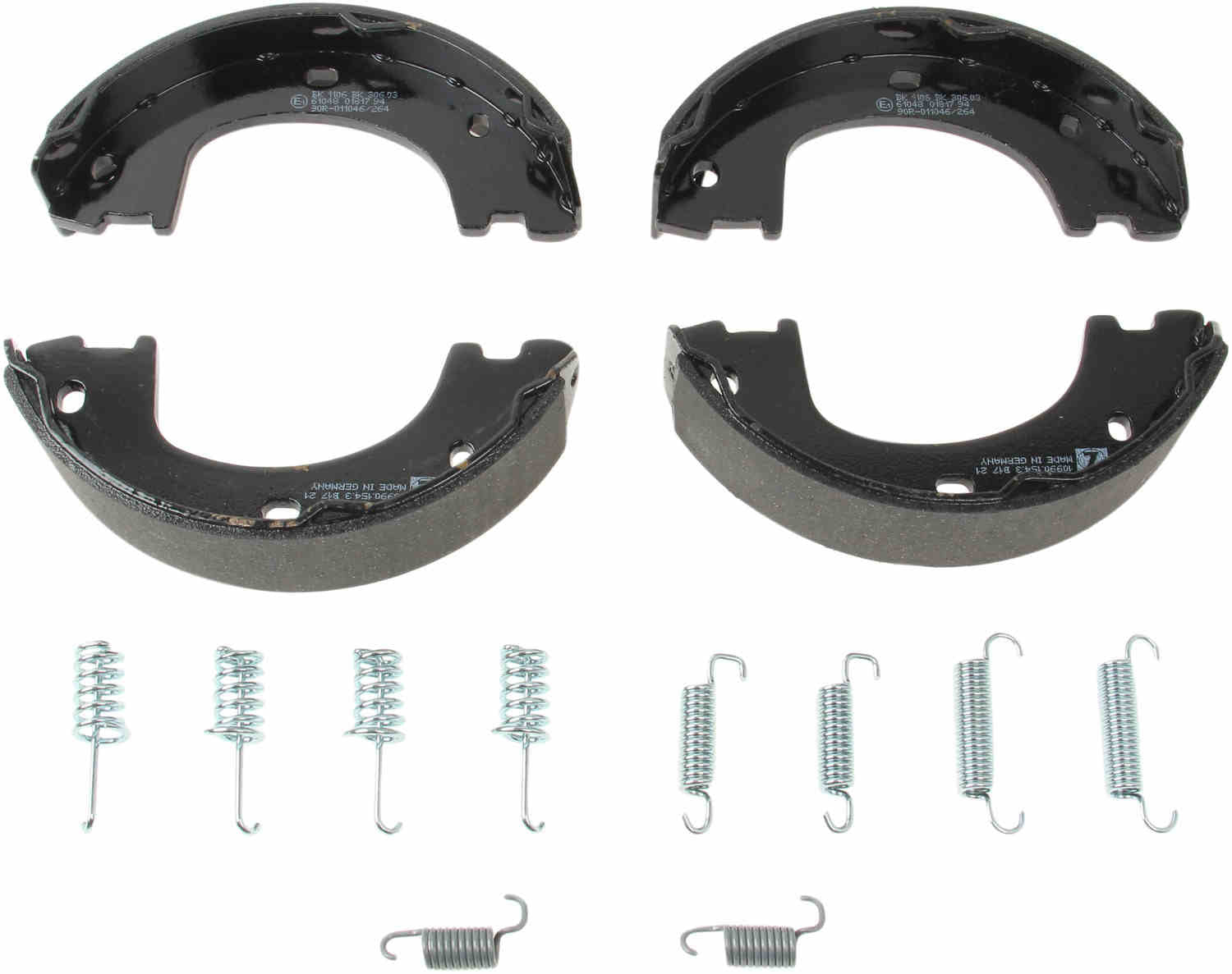 Zimmermann Parking Brake Shoe Set top view frsport 10990.154.3