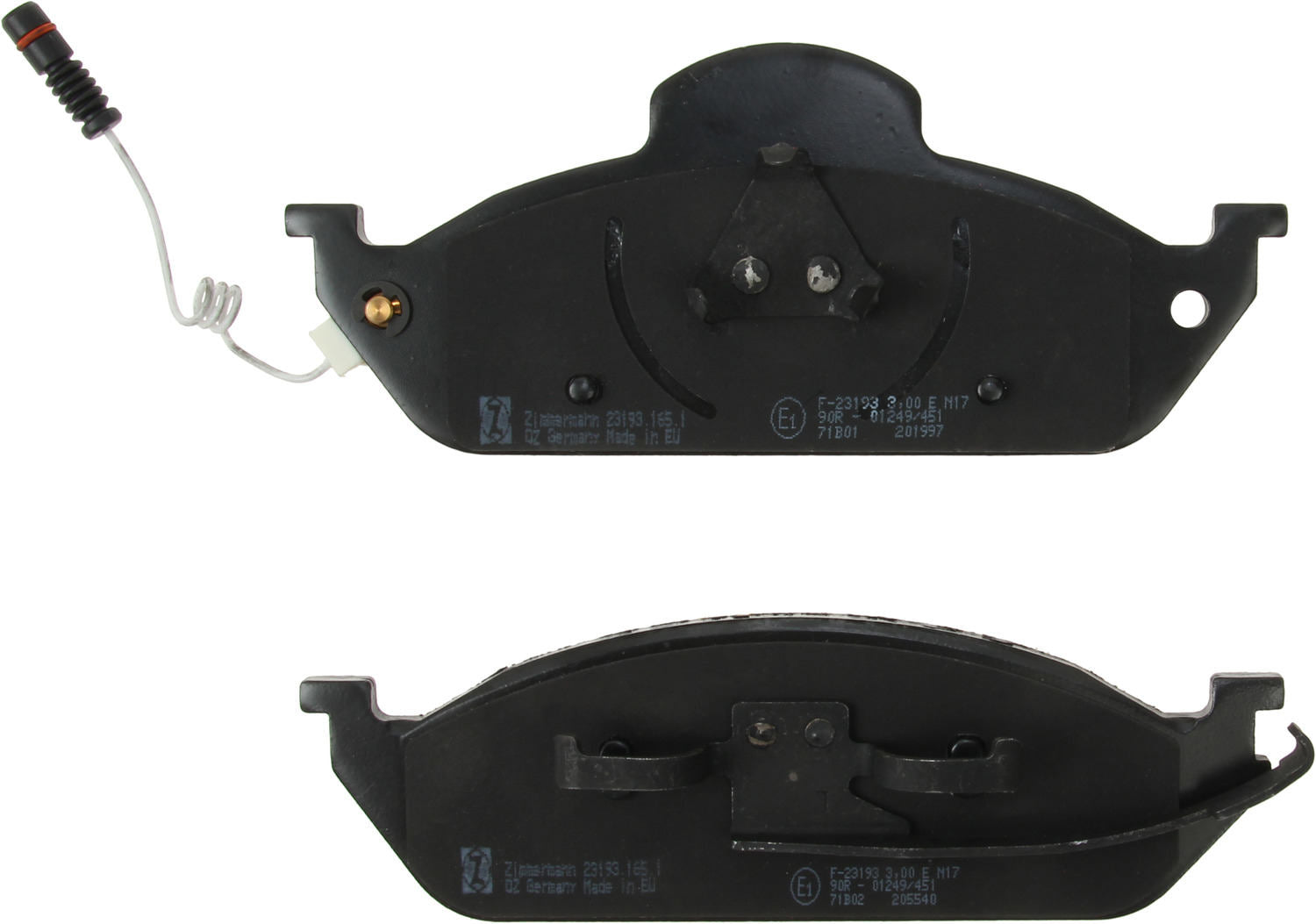 zimmermann disc brake pad set frsport 23193.165.1