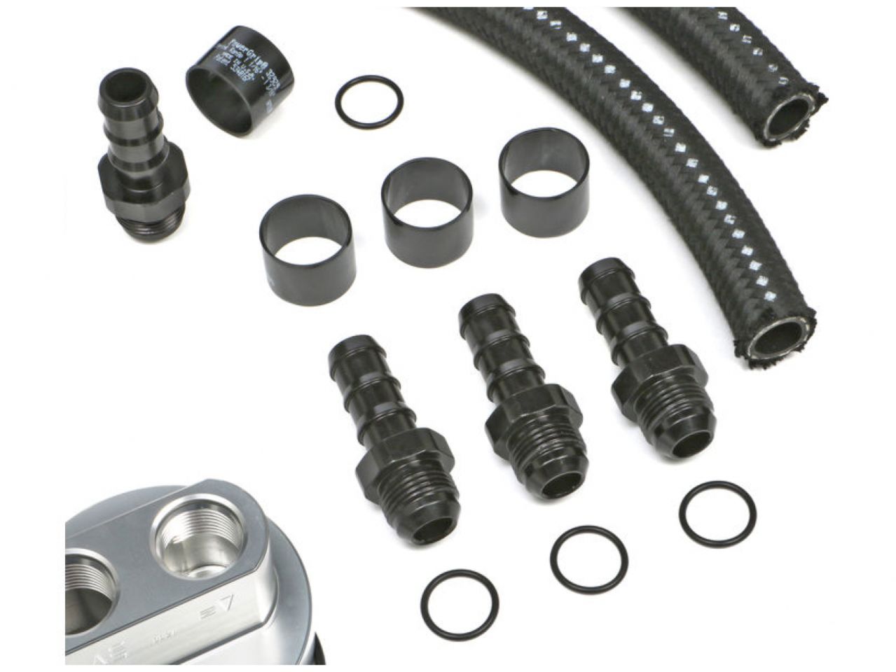 Hamburger's Performance Billet Single Oil Filter Relocation Kit-SB Chevy & BB Chevy
