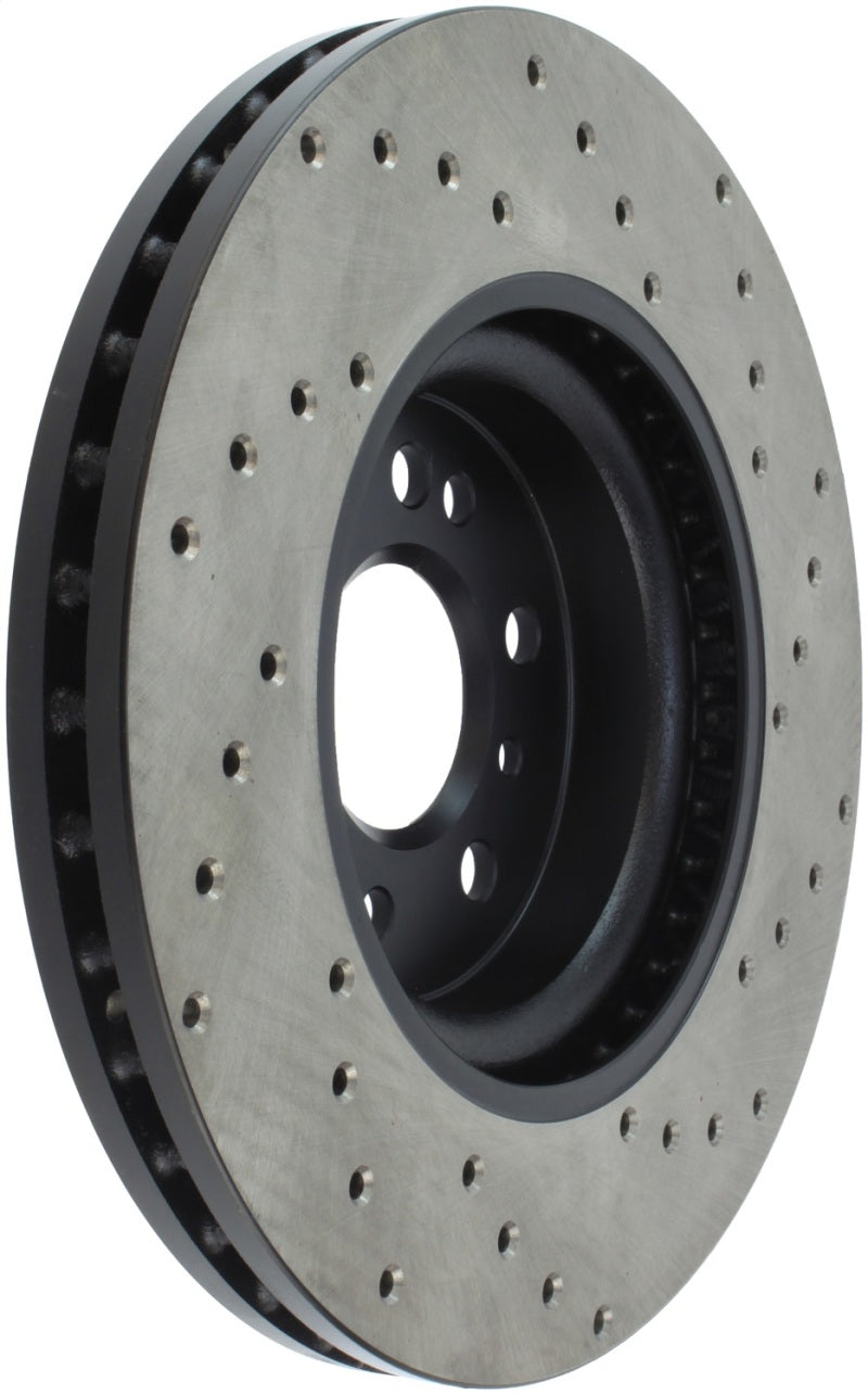 StopTech Sport Cryo Cross Drilled Brake Rotor; Front Left