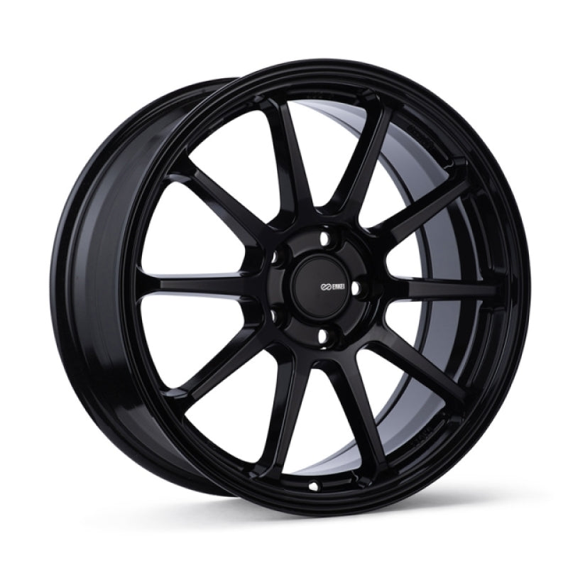 Enkei PX-10 17x7.5 5x100 45mm Offset 72.6mm Bore Gloss Black Wheel 536-775-6545BK