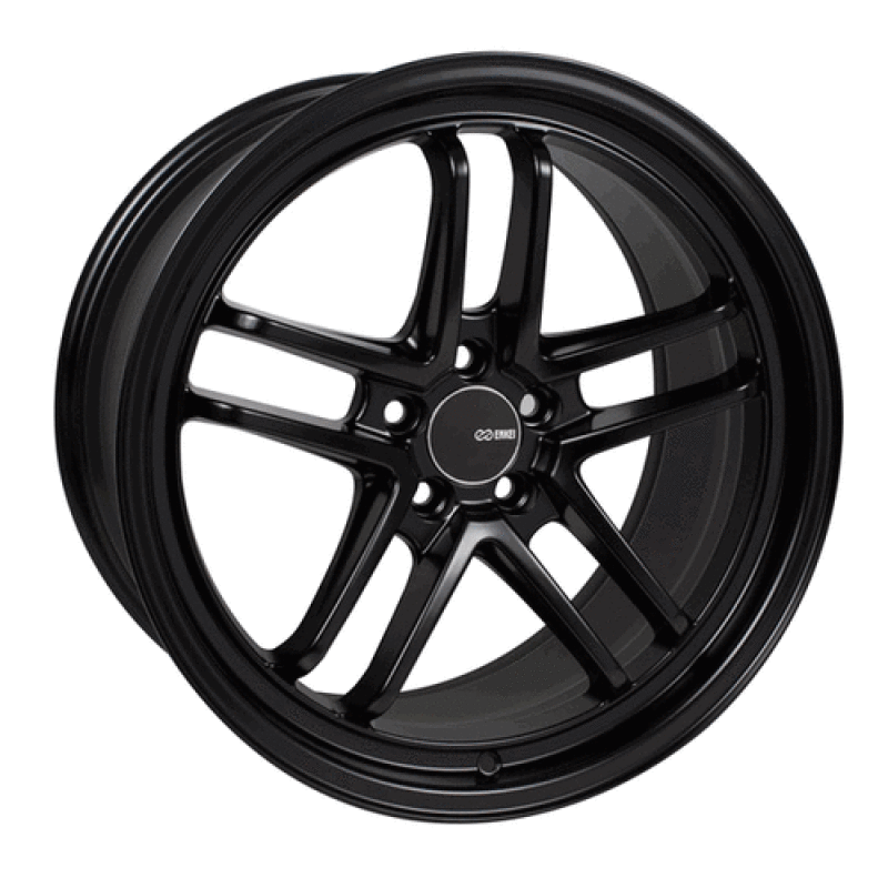Enkei TSP5 17x8 5x114.3 45mm Offset 72.6mm Bore Black Wheel 497-780-6545BK