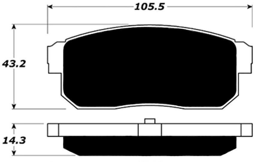 Porterfield Brake Pads for 2005 MAZDA RX 8